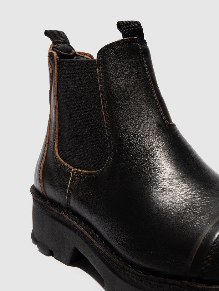 Flowfold Chelsea Ankle Boots KLIN135FLY BLACK
