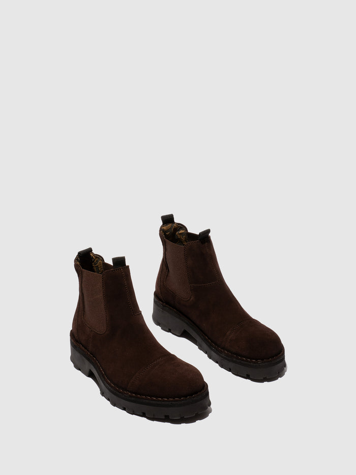 Flowfold Chelsea Ankle Boots KLIN135FLY EXPRESSO