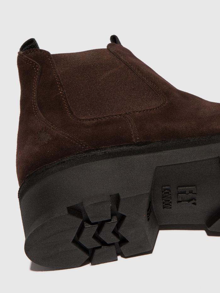 Flowfold Chelsea Ankle Boots KLIN135FLY EXPRESSO