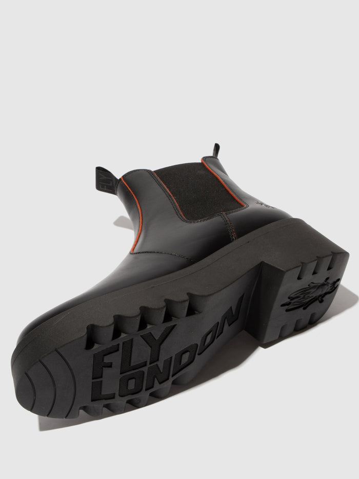 Flowfold Chelsea Ankle Boots MEDI789FLY BLACK/RED