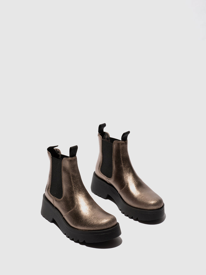 Flowfold Chelsea Ankle Boots MEDI789FLY DARK GOLD