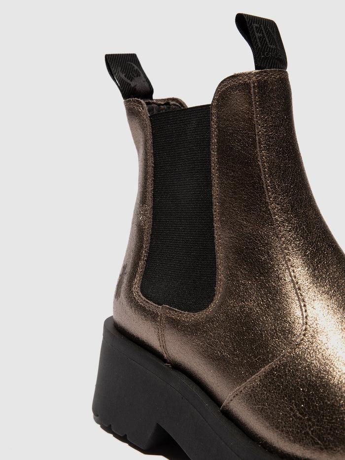 Flowfold Chelsea Ankle Boots MEDI789FLY DARK GOLD