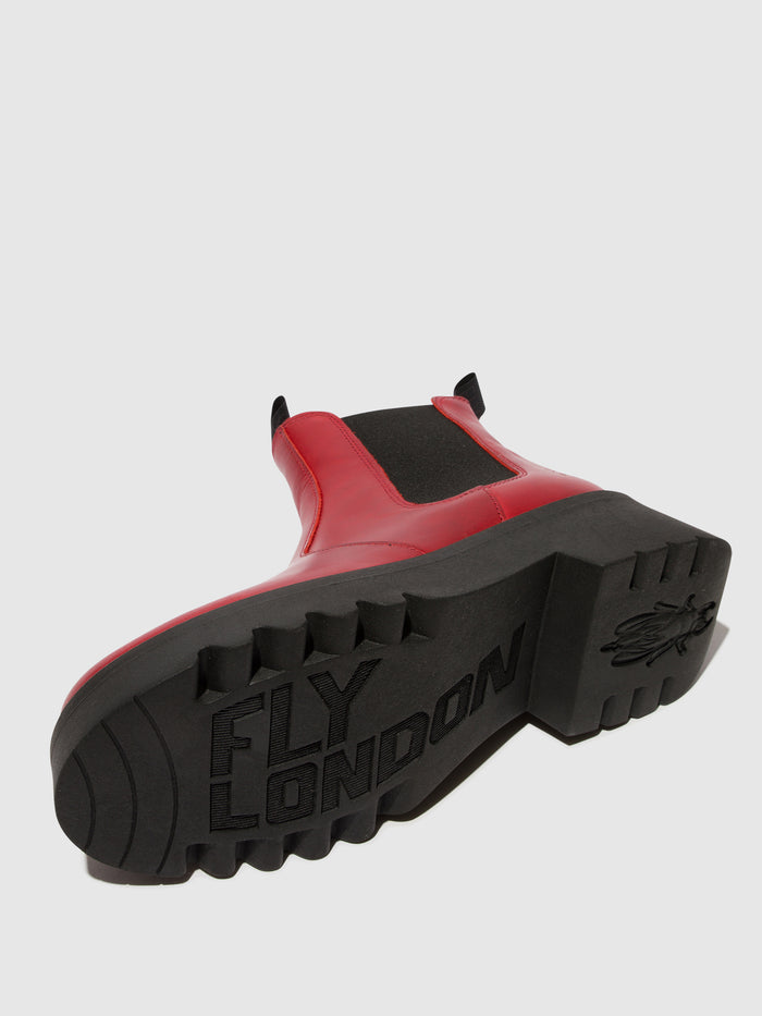 Flowfold Chelsea Ankle Boots MEDI789FLY RED