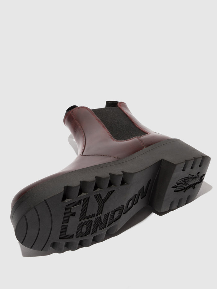 Flowfold Chelsea Ankle Boots MEDI789FLY WINE