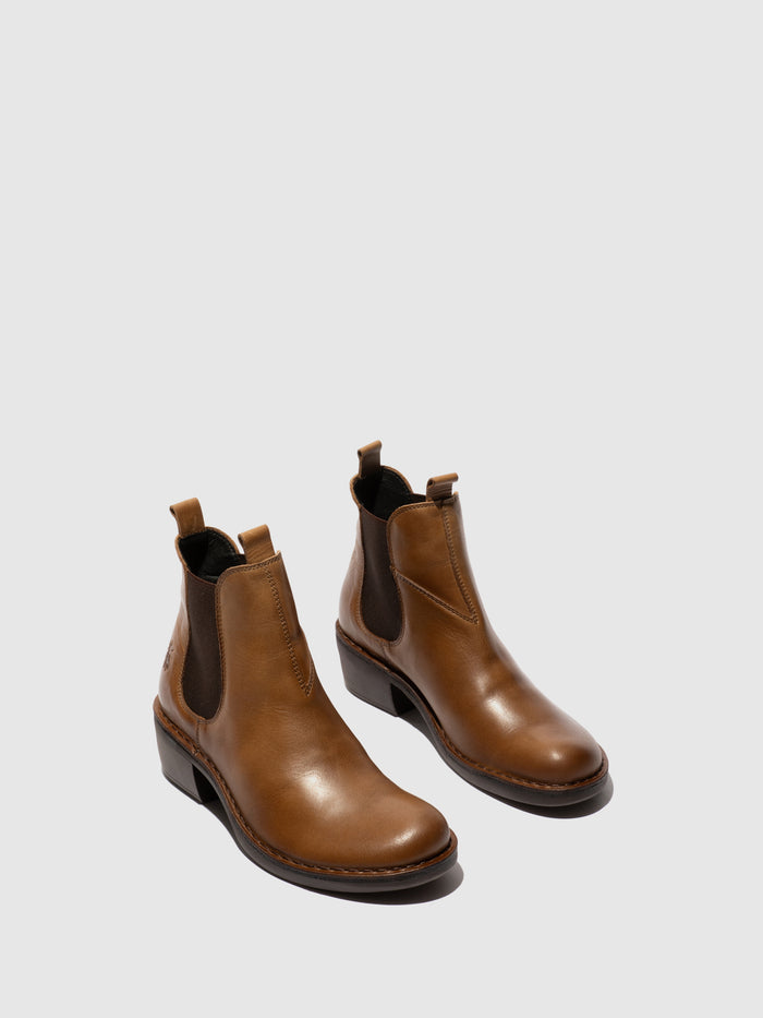 Flowfold Chelsea Ankle Boots MEME030FLY CAMEL