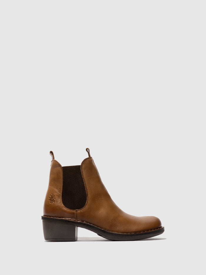 flowfold Chelsea Ankle Boots MEME030FLY CAMEL