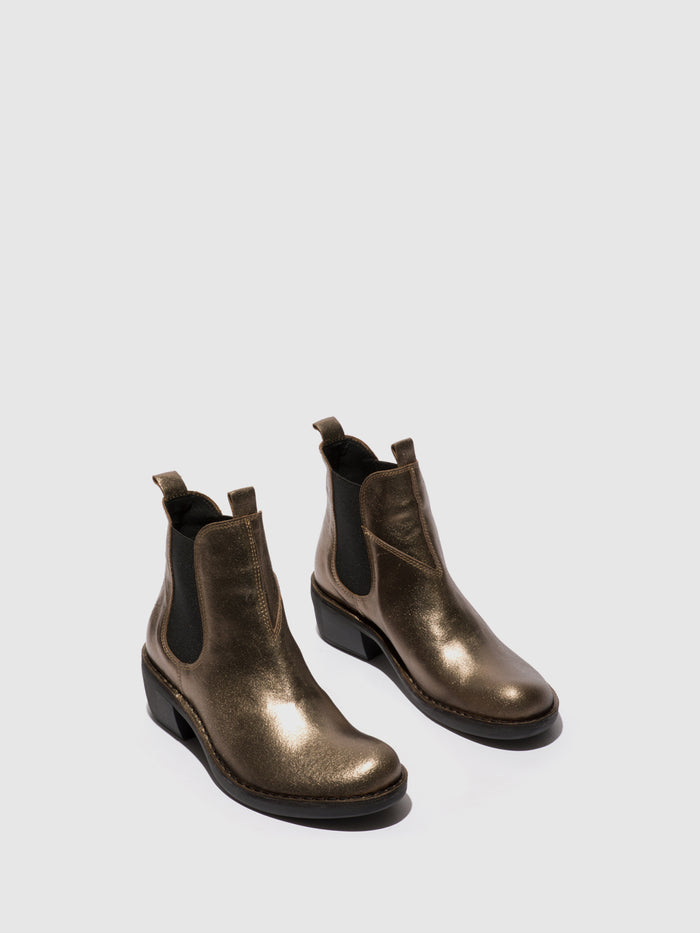 Flowfold Chelsea Ankle Boots MEME030FLY DARK GOLD