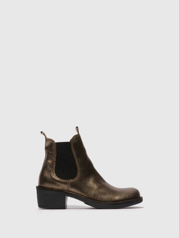 flowfold Chelsea Ankle Boots MEME030FLY DARK GOLD