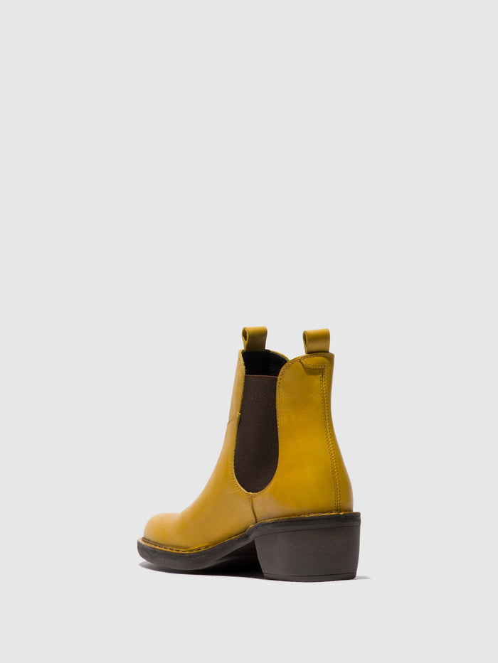 Flowfold Chelsea Ankle Boots MEME030FLY MUSTARD