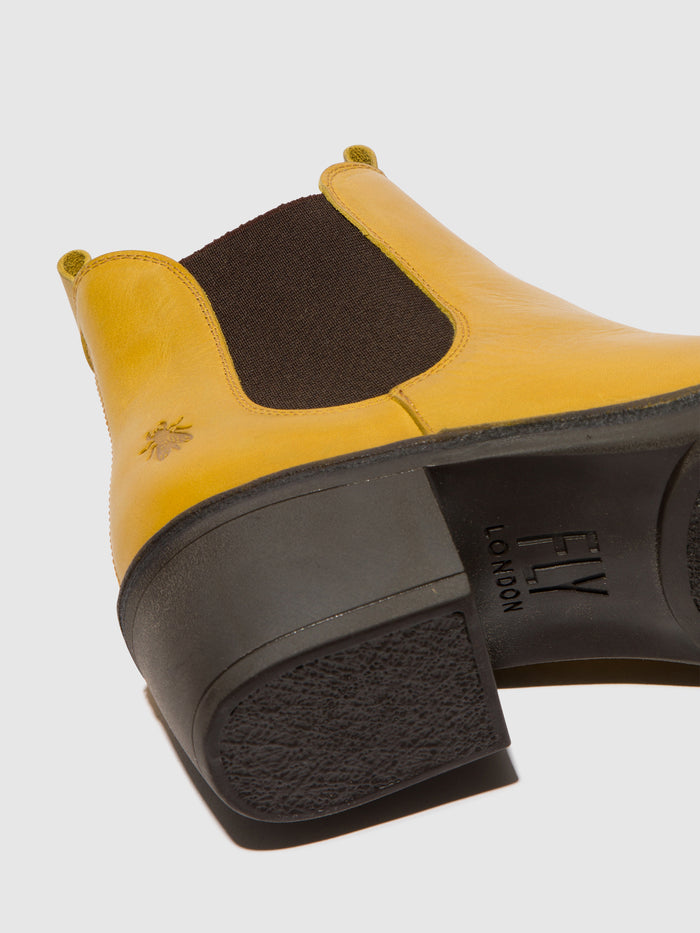 Flowfold Chelsea Ankle Boots MEME030FLY MUSTARD