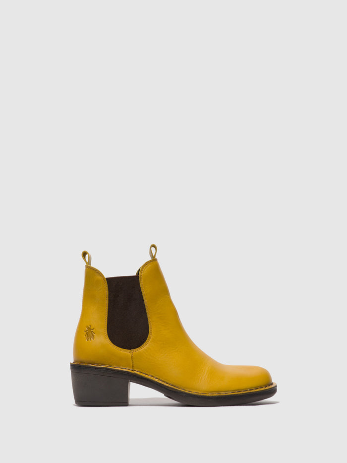 flowfold Chelsea Ankle Boots MEME030FLY MUSTARD
