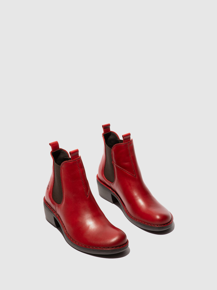 Flowfold Chelsea Ankle Boots MEME030FLY RED