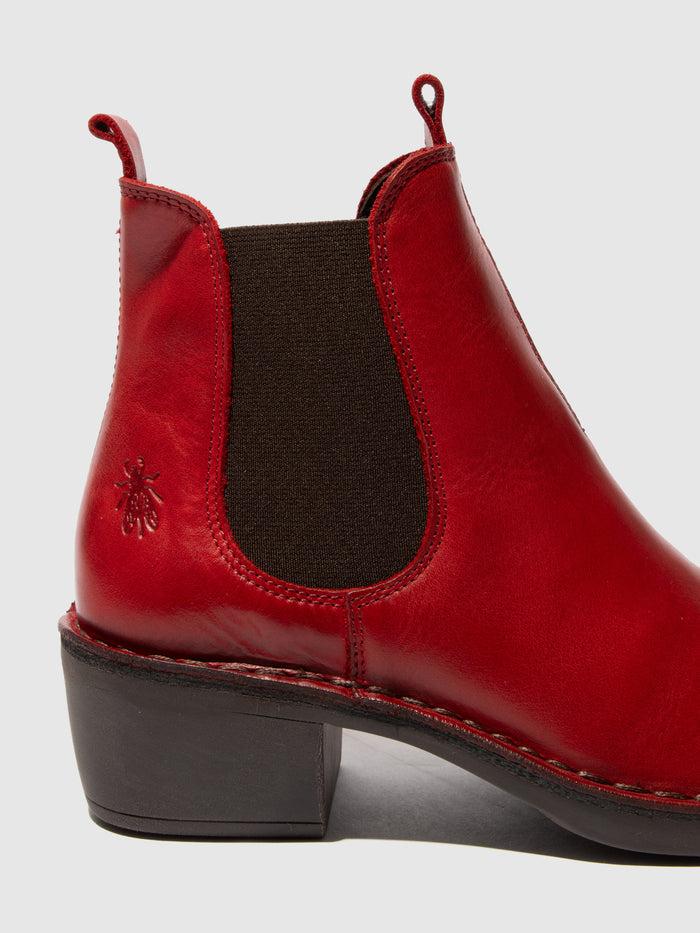 Flowfold Chelsea Ankle Boots MEME030FLY RED