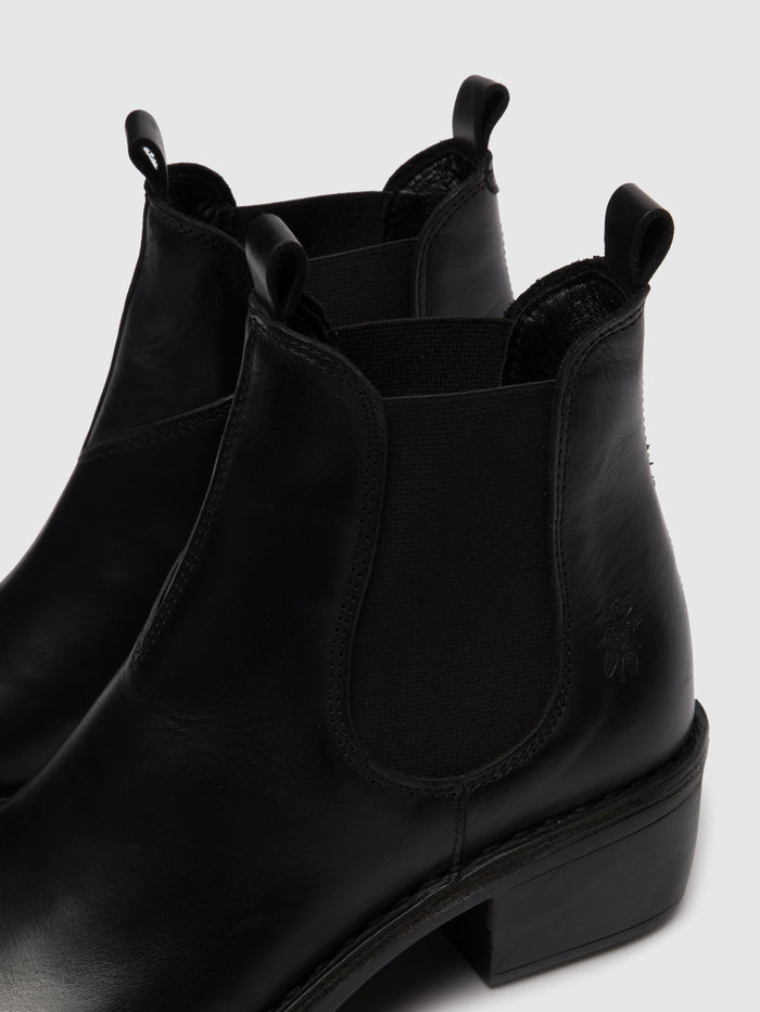 Flowfold Chelsea Ankle Boots MEME030FLY RUG BLACK
