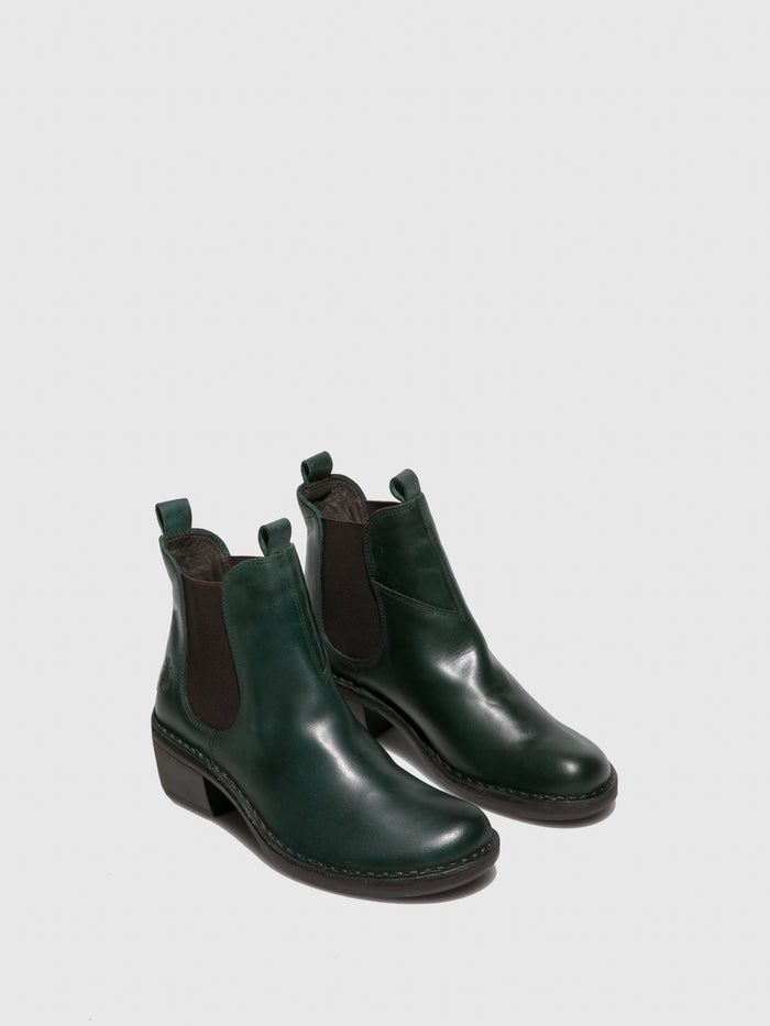 Flowfold Chelsea Ankle Boots MEME030FLY RUG PETROL