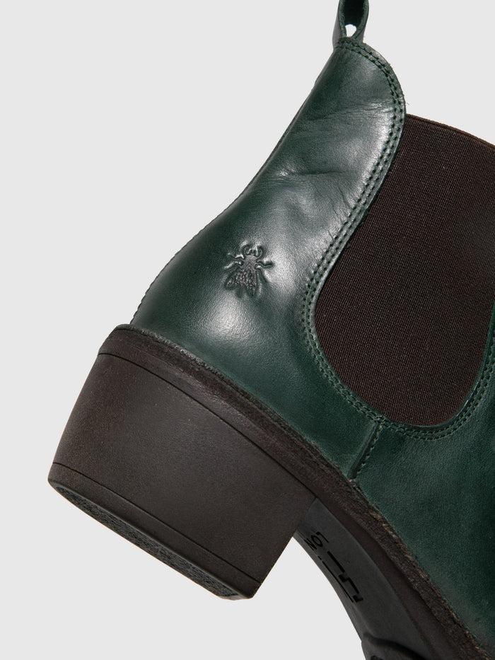 Flowfold Chelsea Ankle Boots MEME030FLY RUG PETROL