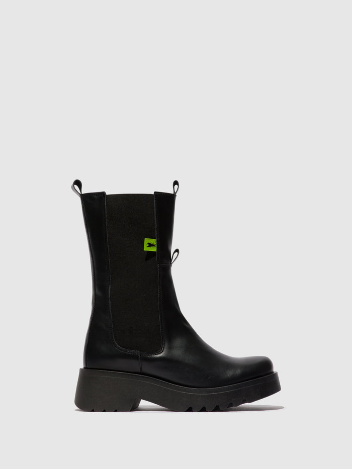 flowfold Chelsea Ankle Boots MIDE904FLY BLACK