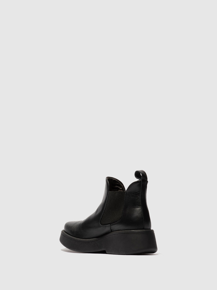 Flowfold Chelsea Ankle Boots MULK159FLY BLACK