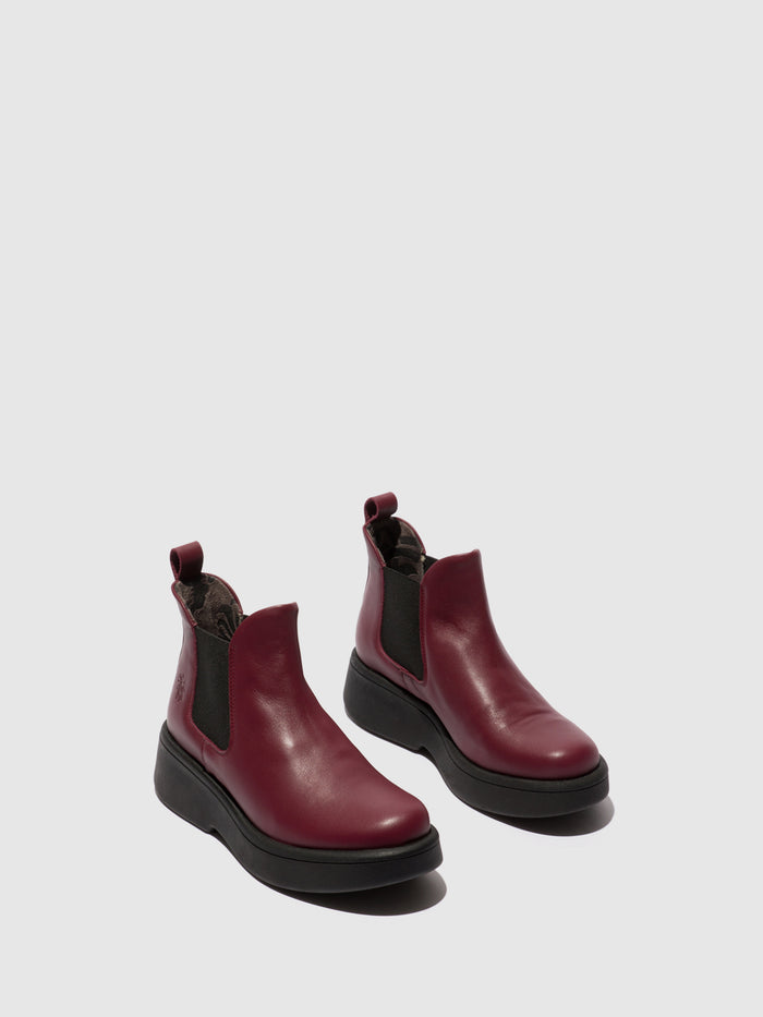 Flowfold Chelsea Ankle Boots MULK159FLY WINE