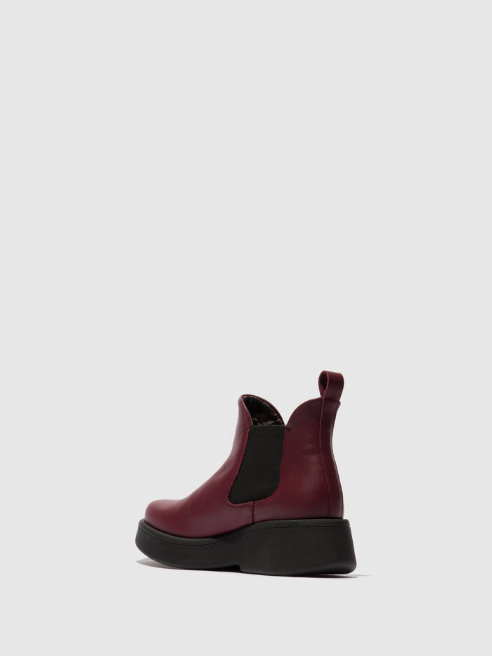 Flowfold Chelsea Ankle Boots MULK159FLY WINE
