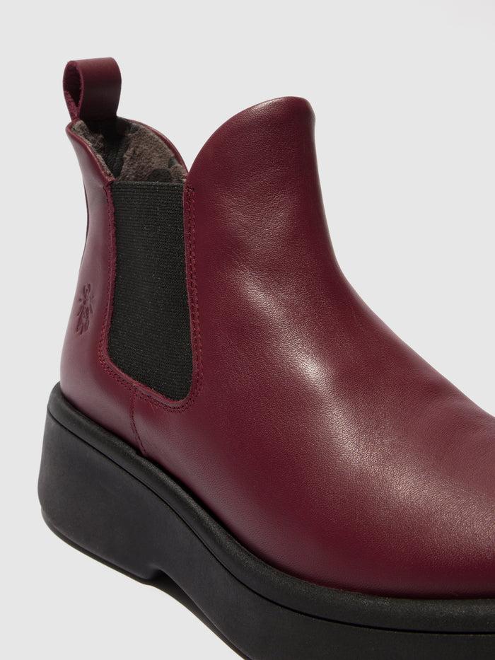Flowfold Chelsea Ankle Boots MULK159FLY WINE