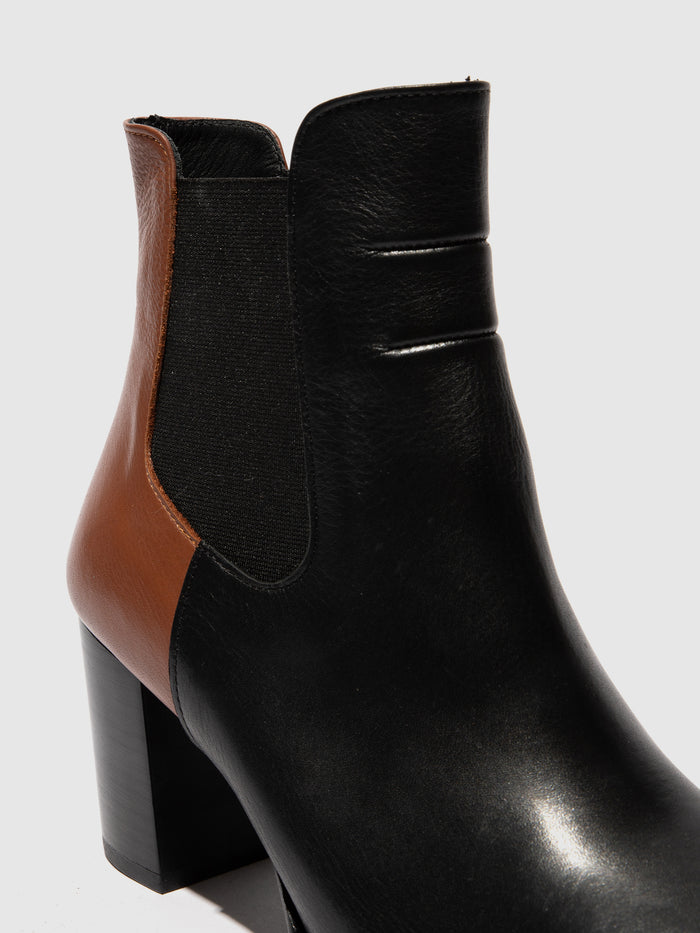 Flowfold Chelsea Ankle Boots MUXE358FLY BLACK/TAN