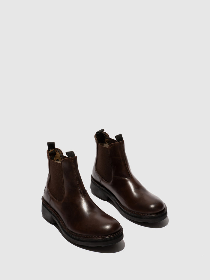 Flowfold Chelsea Ankle Boots NOLL127FLY DK. BROWN