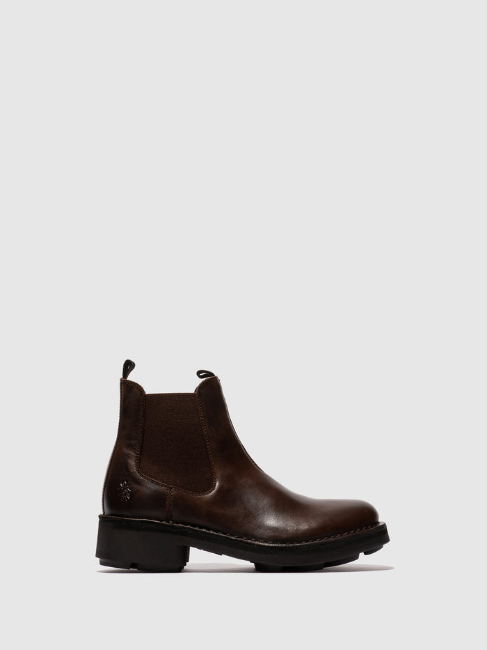 flowfold Chelsea Ankle Boots NOLL127FLY DK. BROWN