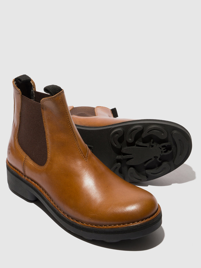 Flowfold Chelsea Ankle Boots NOLL127FLY MID. BROWN