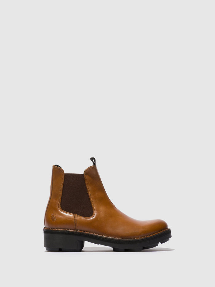 flowfold Chelsea Ankle Boots NOLL127FLY MID. BROWN