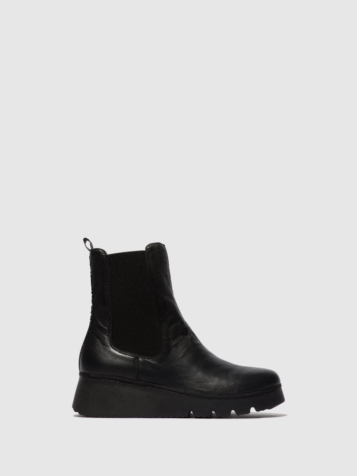 flowfold Chelsea Ankle Boots PATY405FLY BLACK