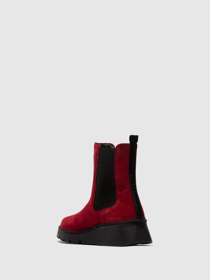 Flowfold Chelsea Ankle Boots PATY405FLY RED