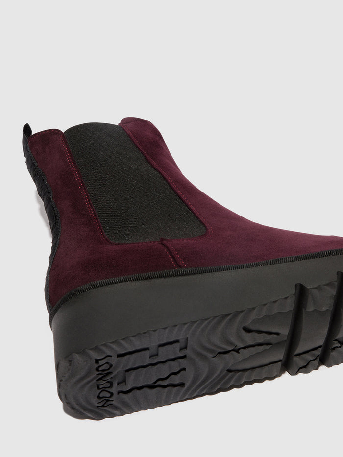 Flowfold Chelsea Ankle Boots PATY405FLY WINE