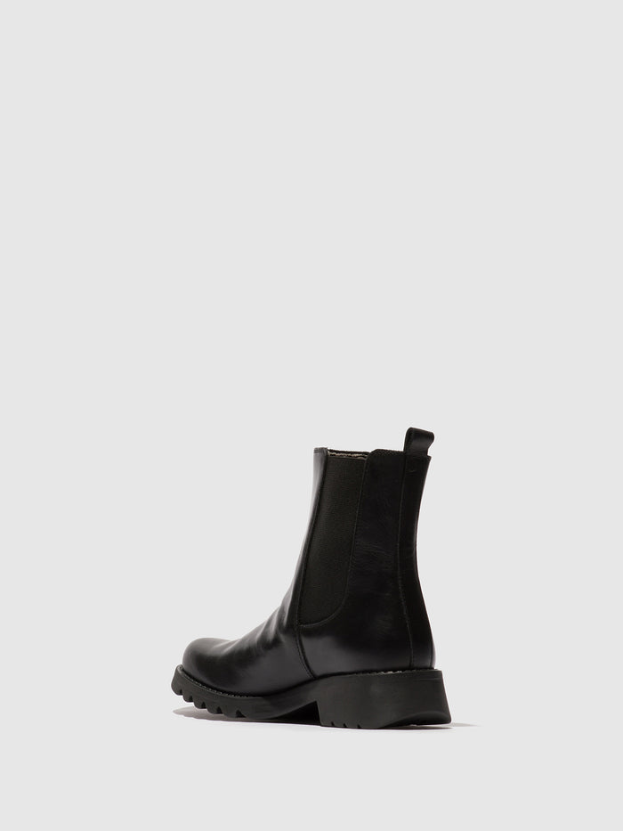 Flowfold Chelsea Ankle Boots RAFY332FLY RUG BLACK