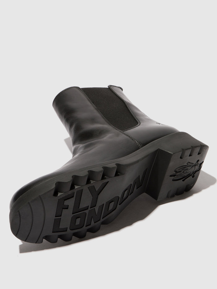 Flowfold Chelsea Ankle Boots RAFY332FLY RUG BLACK