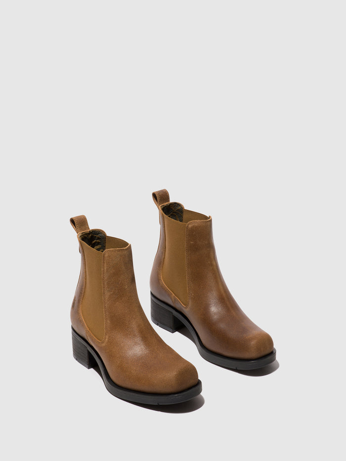 Flowfold Chelsea Ankle Boots RANA005FLY BRANDY