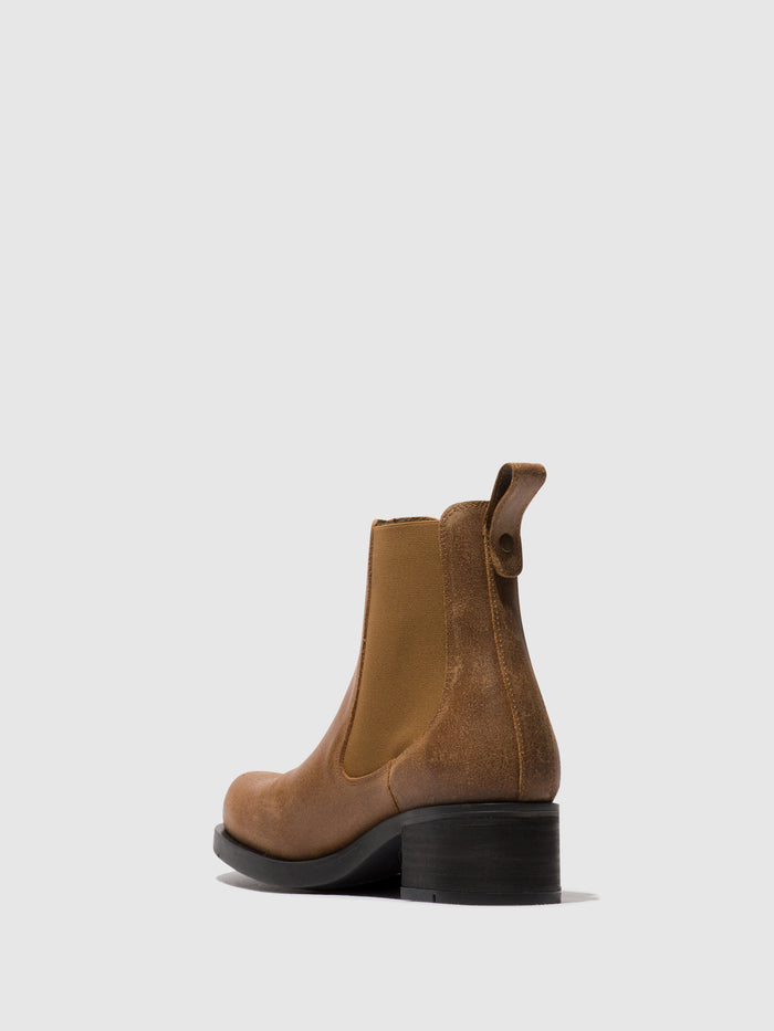 Flowfold Chelsea Ankle Boots RANA005FLY BRANDY