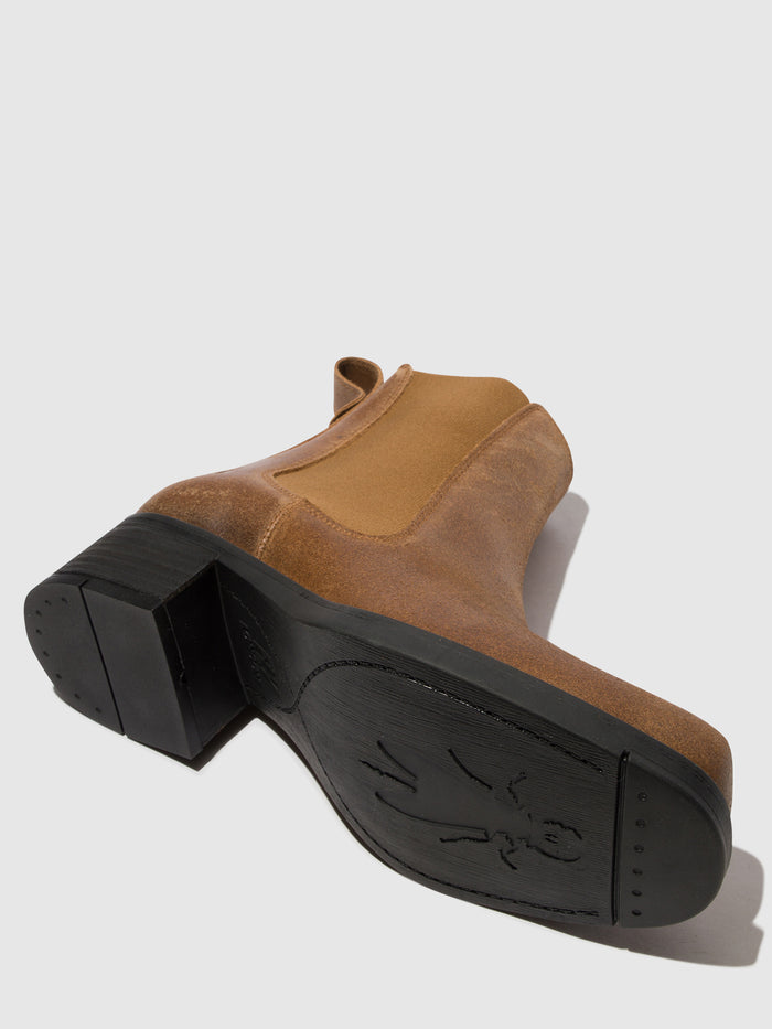 Flowfold Chelsea Ankle Boots RANA005FLY BRANDY