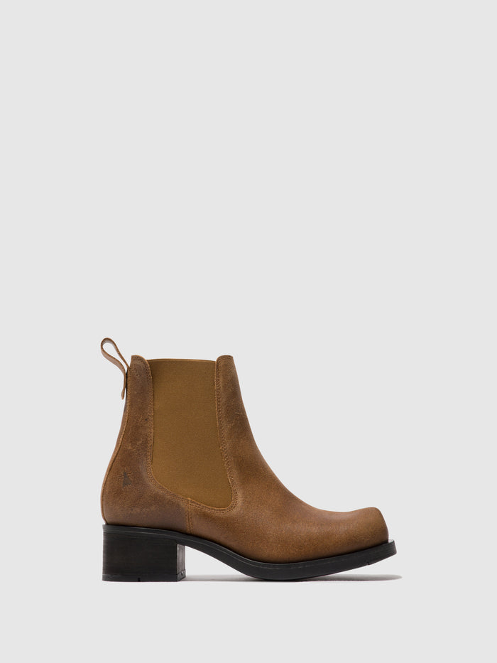 flowfold Chelsea Ankle Boots RANA005FLY BRANDY