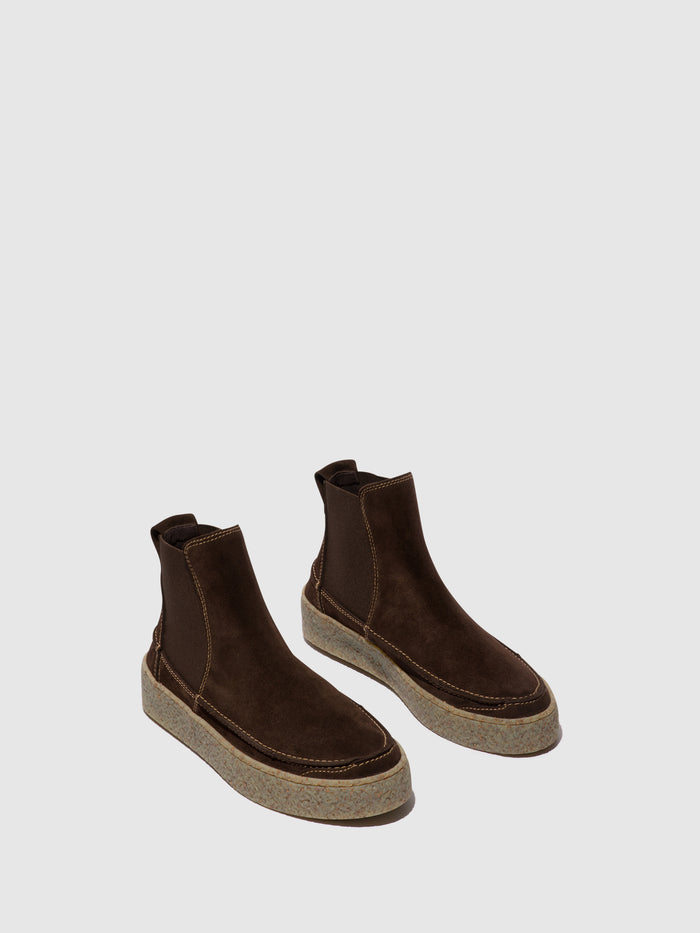 Flowfold Chelsea Ankle Boots ROOP541FLY MOCCA