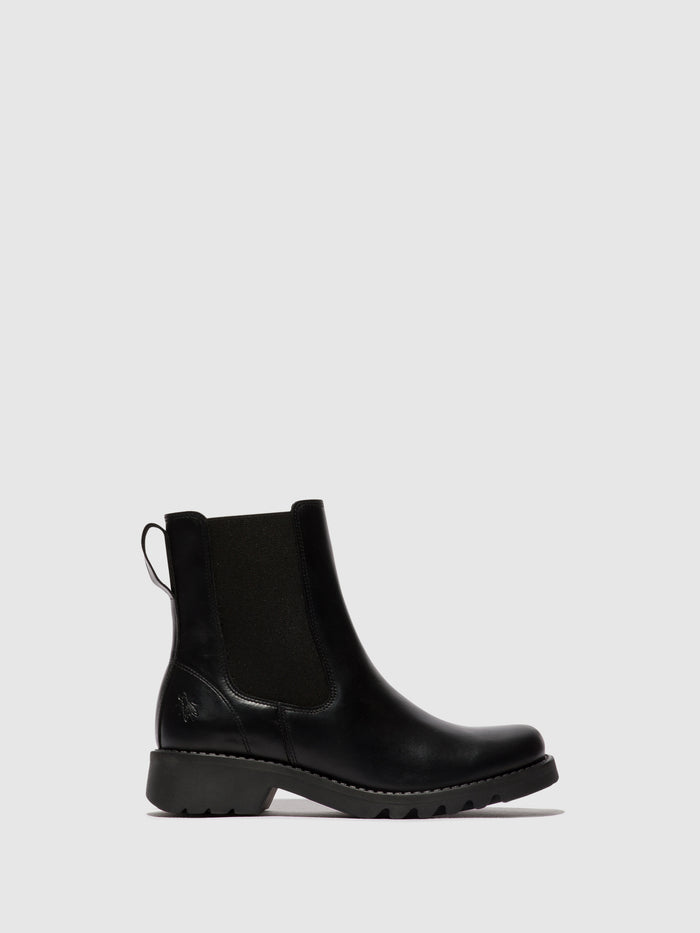 flowfold Chelsea Ankle Boots ROPE978FLY BLACK
