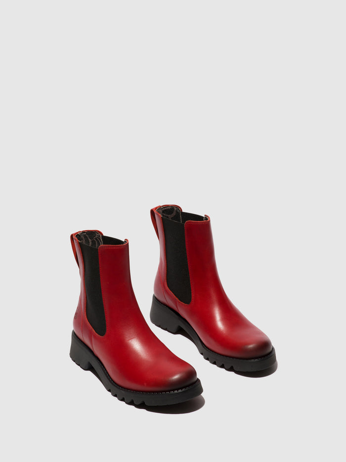 Flowfold Chelsea Ankle Boots ROPE978FLY RED