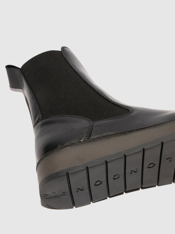 Flowfold Chelsea Ankle Boots RUBA100FLY BLACK