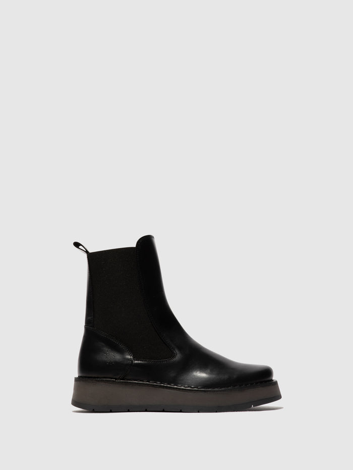 flowfold Chelsea Ankle Boots RUBA100FLY BLACK