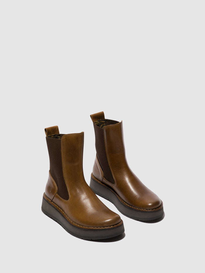 Flowfold Chelsea Ankle Boots RUBA100FLY CAMEL
