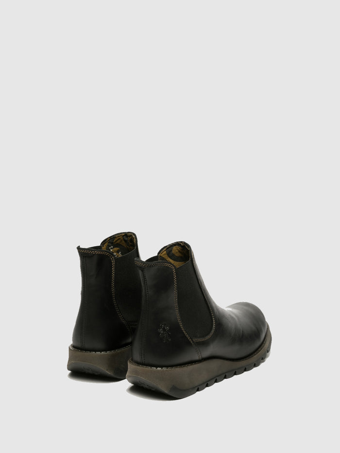 Flowfold Chelsea Ankle Boots SALV BLACK