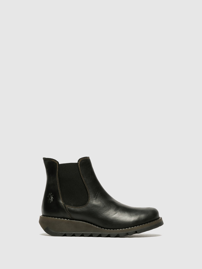 flowfold Chelsea Ankle Boots SALV BLACK