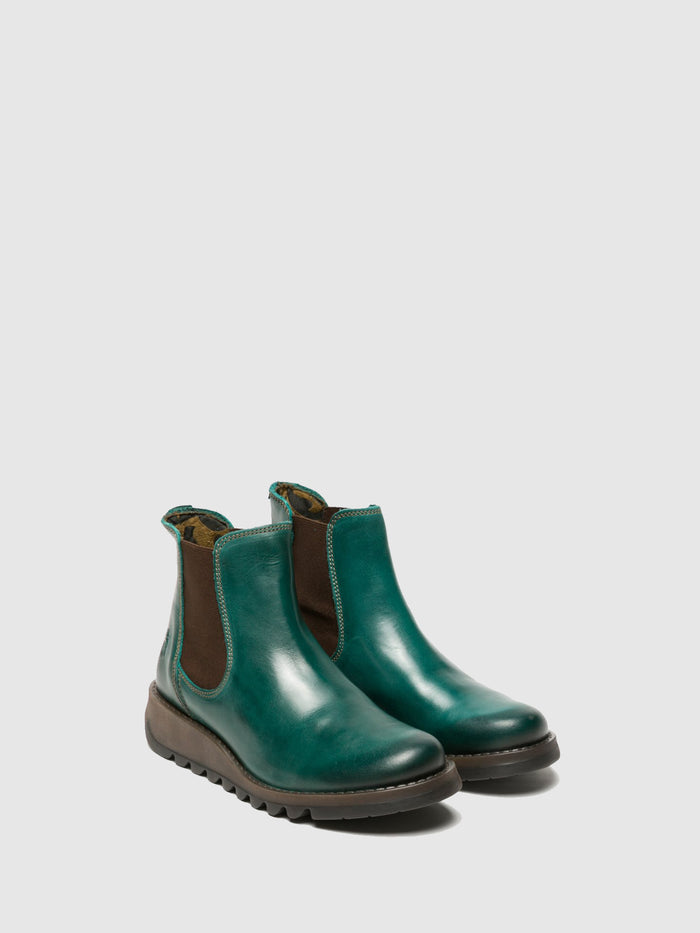 Flowfold Chelsea Ankle Boots SALV PETROL