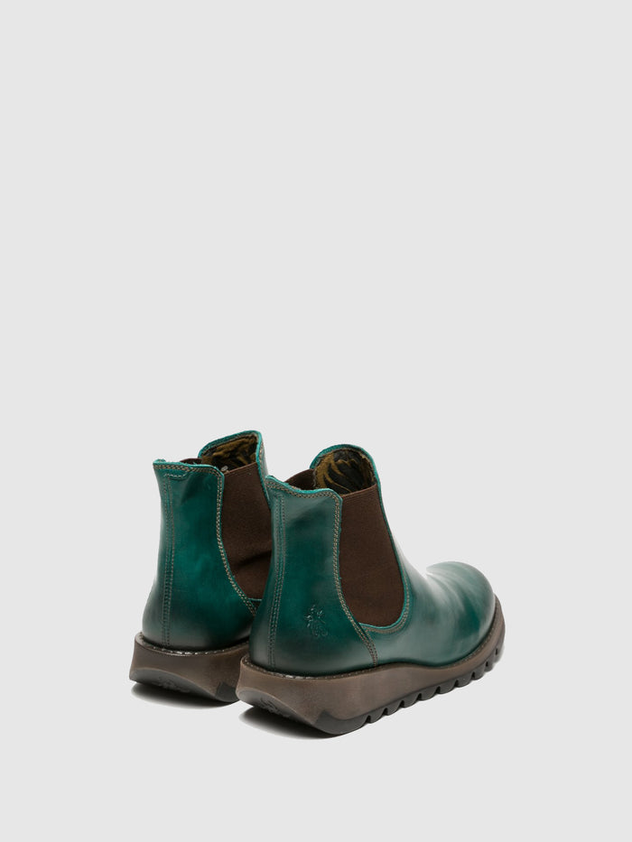 Flowfold Chelsea Ankle Boots SALV PETROL