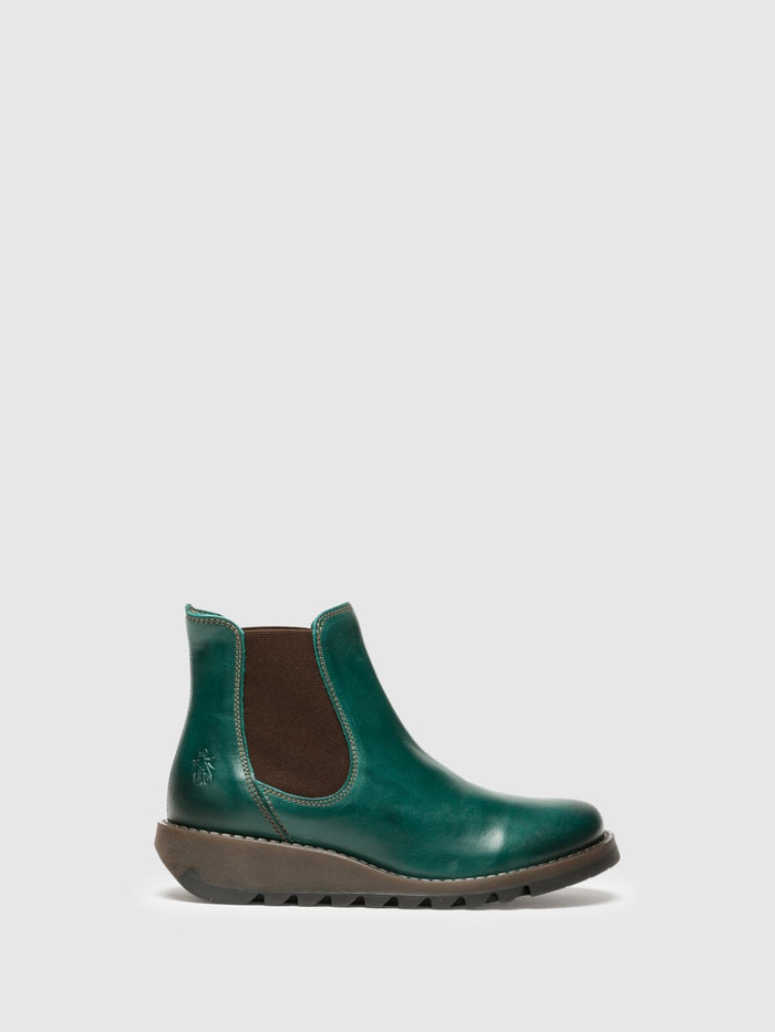 flowfold Chelsea Ankle Boots SALV PETROL